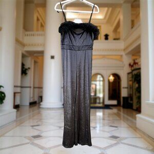 NWT Velveteen and Feather Jumpsuit